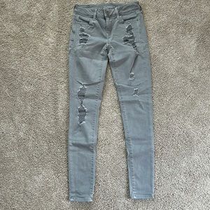 American Eagle Light Grey Jeans